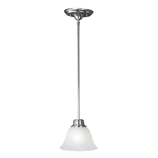 Maxim Lighting Malaga 1-Light 6" Wide Satin Nickel Pendant Light 91067MRSN - main